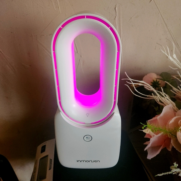 inmorven Other - Inmorven Desk Fan Portable Bladeless Rechargable 3 Speed With 5 LED Colors